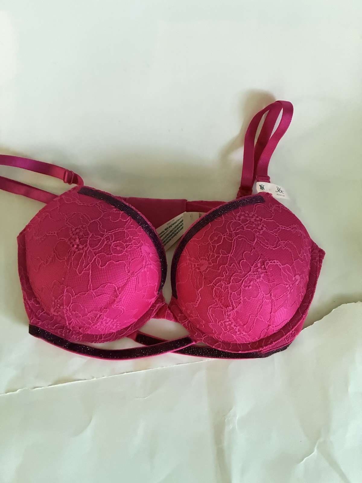 Victorias Secret Shiny Cradle Push Up Bra New With Tags Size 36C