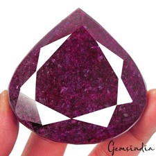 1100 Ct Natural Huge Red Ruby Pear Cut Earth Mined Museum Grade Treated Gemstone