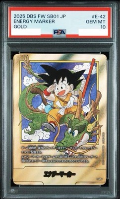PSA10 Energy Marker Gold E-42 Dragon Ball Fusion World Manga