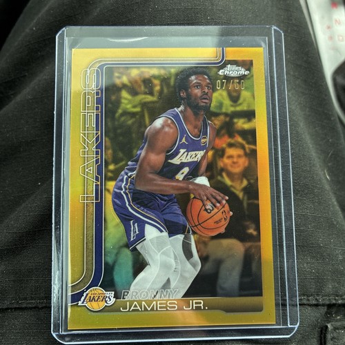 2025-26 Topps Chrome Update - Bronny James Jr. #103 Gold Refractor /50