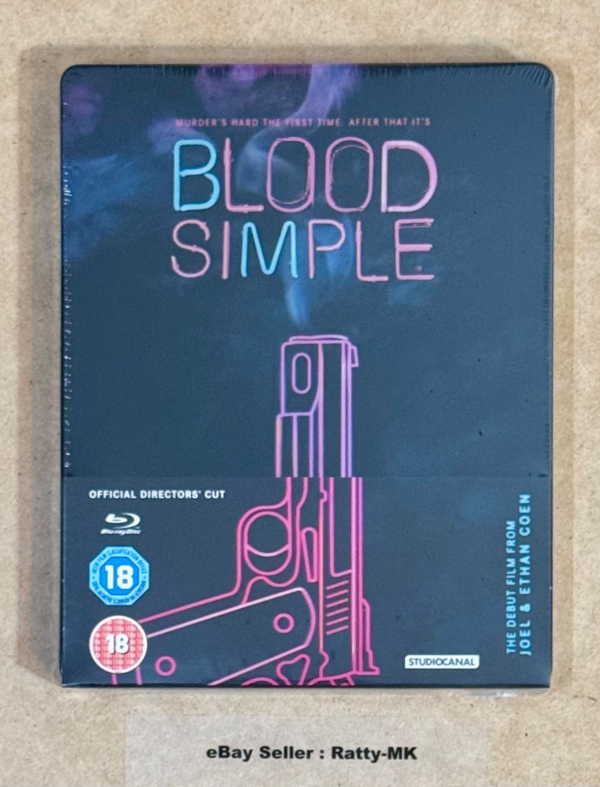 BLOOD SIMPLE (DIRECTORS' CUT) - UK EXCLUSIVE BLU RAY STEELBOOK - NEW & SEALED