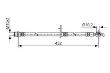 Flexible de frein Toyota LANDCRUISER