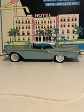 1959 AMT Ford Edsel Corsair 2 Dr HT Friction Promo Model Car Tu-Tone White/Green