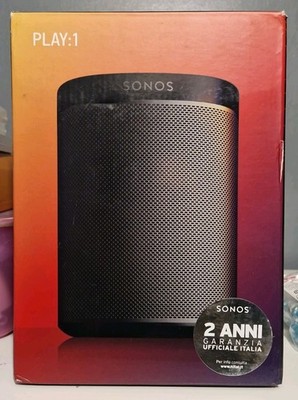 Sonos Play:1 Kabelloser Smart-Lautsprecher, Schwarz Voll Funktionstüchtig