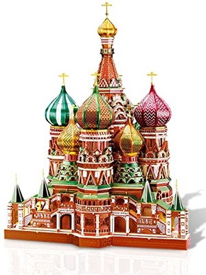 Piececool HP181 Basilius-Kathedrale 3D-Metallpuzzle 711 Teile Architektur JDM