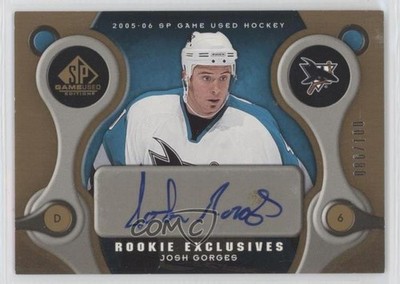 2005 SP Game Used Edition Rookie Exclusives /100 Josh Gorges #RE-JG Auto RC 4f5