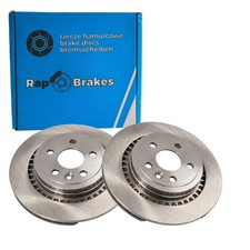2x RAP BRAKES BREMSSCHEIBEN 302mm BELÜFTET HINTEN passend für VOLVO XC60 | R-D09