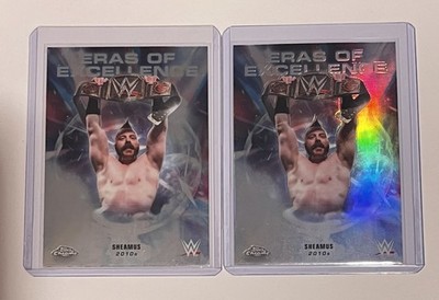 Topps Chrome 2026 WWE Sheamus Eras of Excellence Refractor + Base Insert