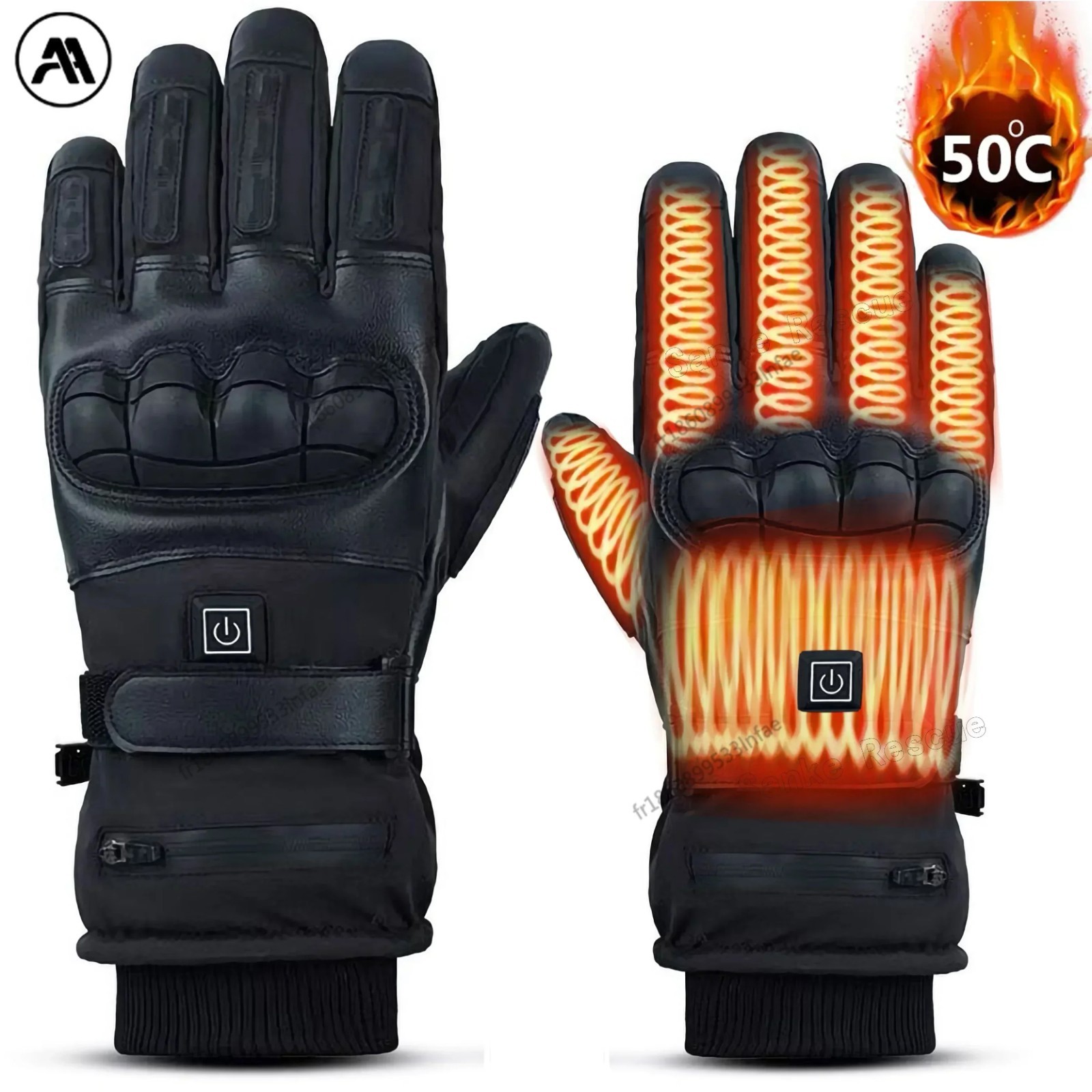 Gants chauffants rechargeables imperméables et tactiles pour scooter et moto