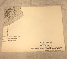 HARMAN KARDON CITATION III PICTORIAL 14 ORIGINAL COVER ASSEMBLY DIAGRAM M402