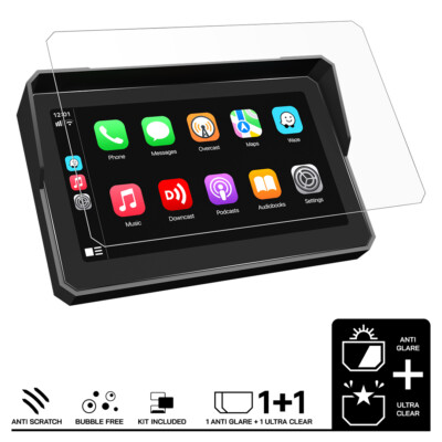 CARPURIDE W-702 Displayschutzfolie 1x Ultra Klar & 1x Entspiegelt
