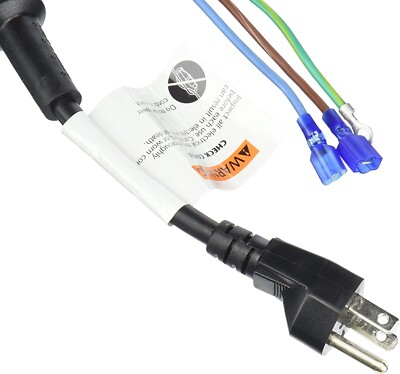 ProTeam 100641 Backpack Vacuum Power Cord 3-Wire 10'' Super Coach OEM