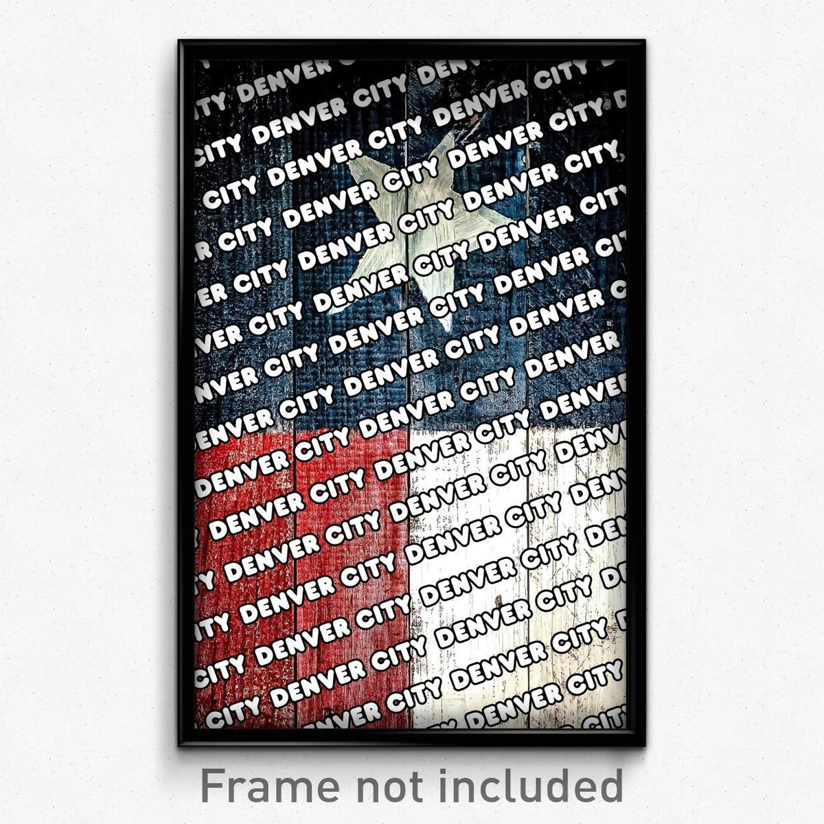 Denver City Texas Poster (TX City Souvenir 11x17 Town Print) | eBay