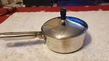 PHILIPPE RICHARD  COLLECTION SAUCE PAN 6” 1QT STAINLESS STEEL W LID FREE SHIP!