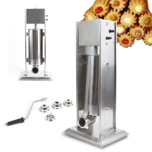 5L Commercial Churro Maker Machine Stainless Steel 4 Nozzles Latin Fruit Machine - Foto 1 di 11