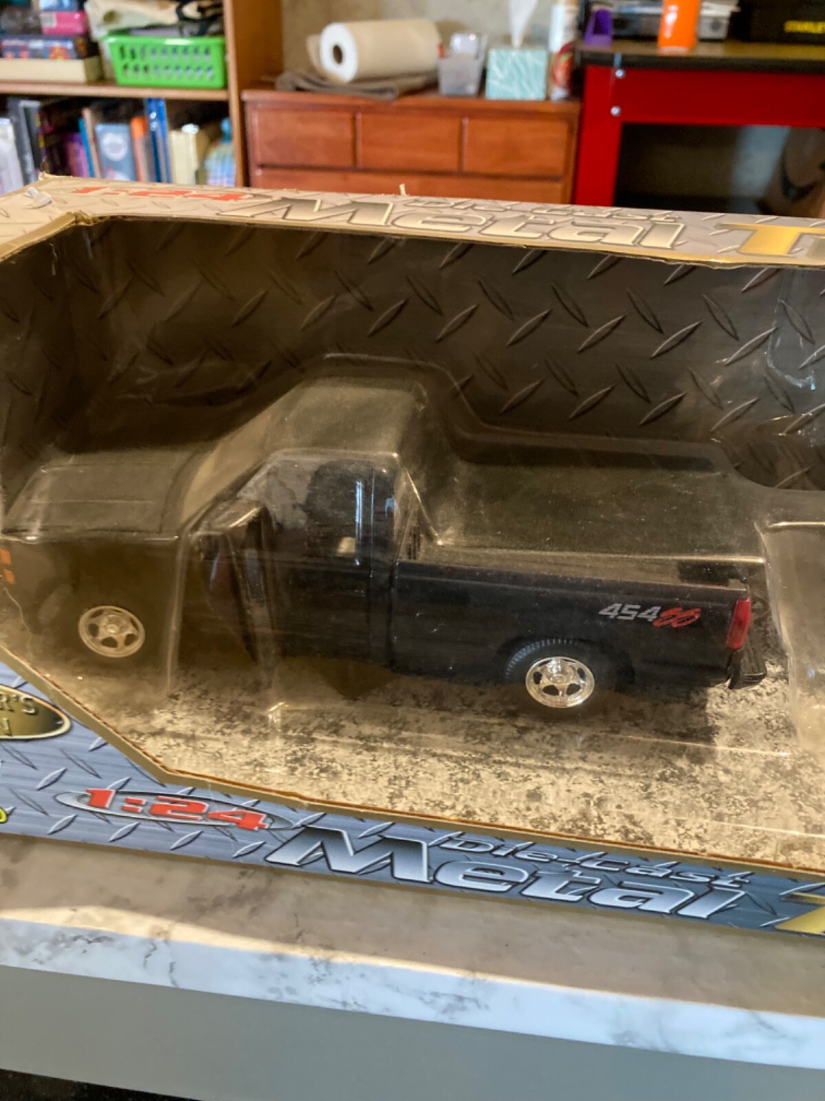 motormax-1-24-454ss-truck-trailer-corvette-set-ebay