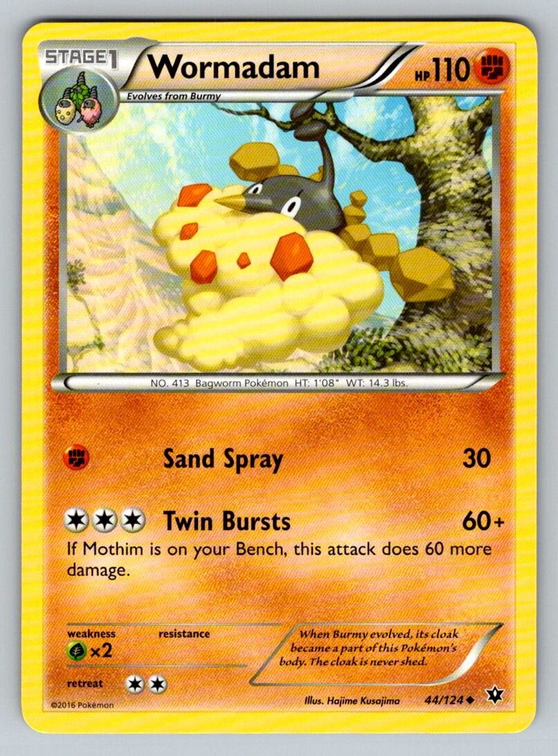 2016 Pokemon XY Fates Collide Wormadam 44/124 NM
