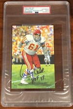 CURLEY CULP Signed Autograph Auto Goal Line Art Card GLAC Kansas City Chiefs PSA