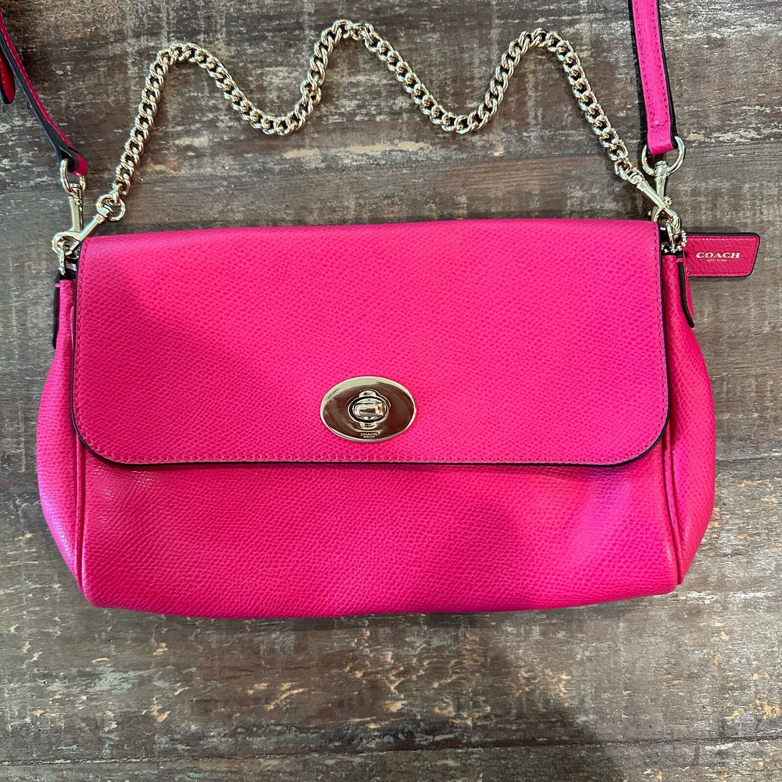 Coach Pink Ruby Crossgrain Leather Crossbody Bag … - image 2