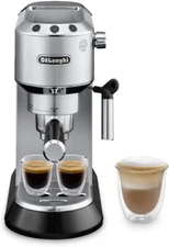 De'Longhi Dedica EC680M Espresso Machine Bundle w/ 6 Mug Set (Stainless Steel)