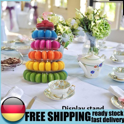 4/6 Ebenen Macaron Display Stand Hochzeitsfeier Kuchen Dessert Tower Rack (6 Ebe