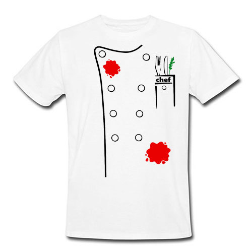 Maglietta T-shirt Cuoco Chef Re Arrosticini Orgoglio Abruzzo Bianca |  UrbanSportinside