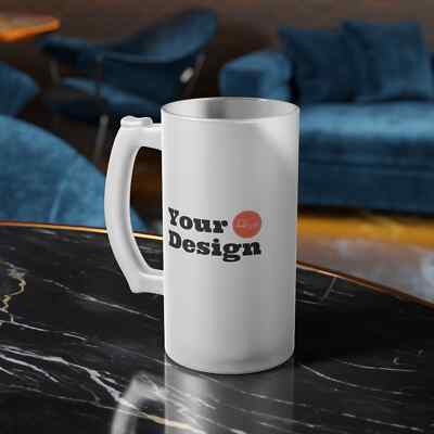 Custom Print Frosted Glass Mug - 16oz | eBay