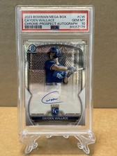 Cayden Wallace 2023 Bowman Chrome Mojo Refractor PSA 10 Gem/Mint