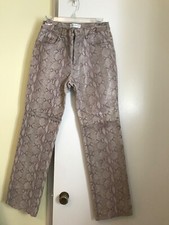 Hugo Buscati sneak print leather pants Size 8