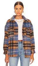 Heartloom Revolve Plaid Amalia Jacket - Brown/blue - M