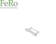 Rollladen Arretten-  Arretierung - Rolladenpanzer- Clip 37mm - 55mm Alu-FeRo