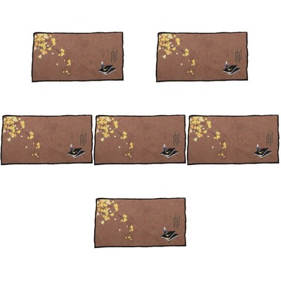  6 Pcs High-End-Teebuch Chinesische Geschirrtücher Küchenschalterhandtücher