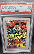 1992 DC Comics Cosmic Cards 35 Black Lightning PSA 9 Mint - Rare Low Pop of 2