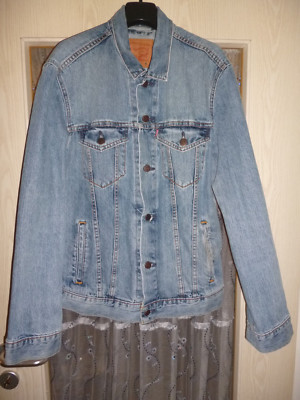 *** ORIGINAL ''LEVI STRAUSS'' HERREN JEANS JACKE JACKET BLAU - GR. M ***