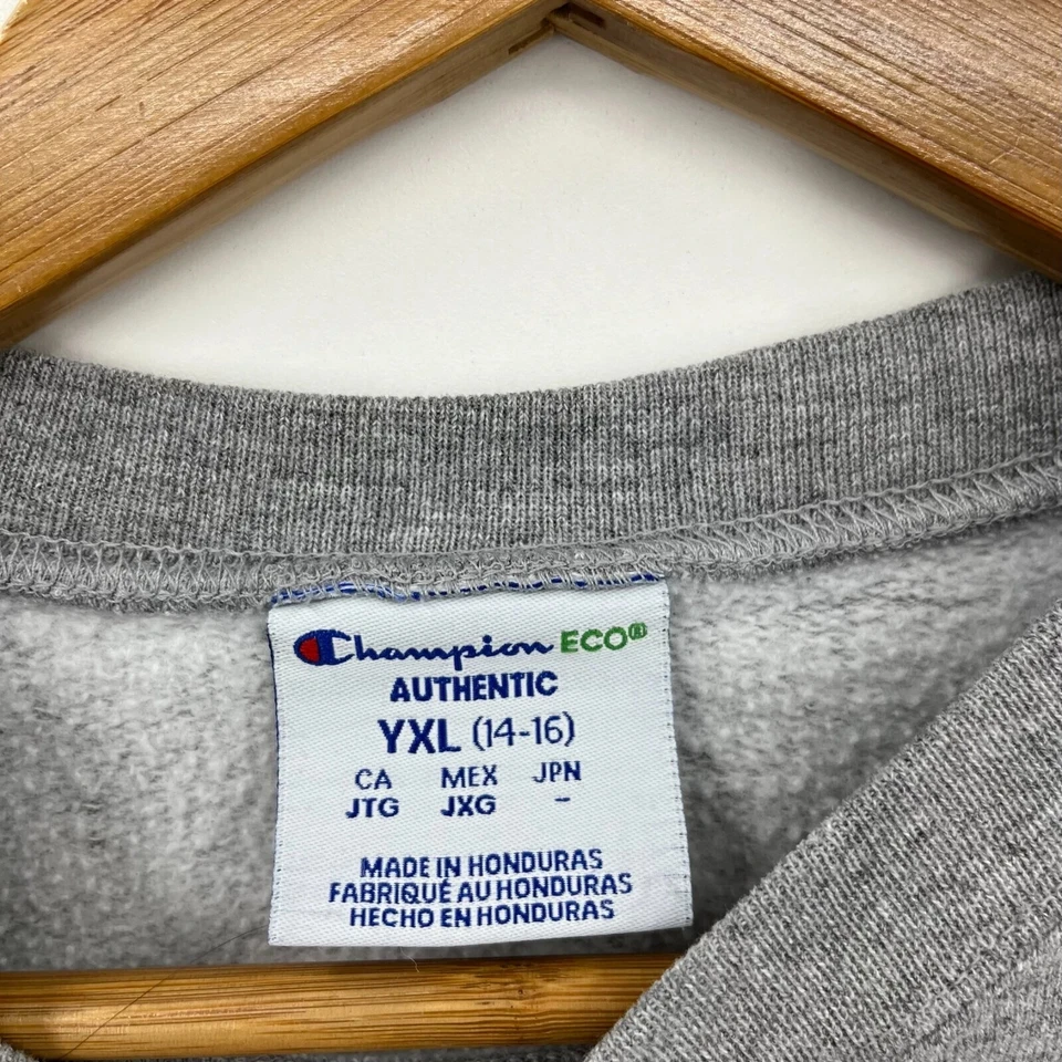 Champion Stanford Cardinal Sweatshirt Youth Boys Size XL Gray NCAA Crew Neck - Image 4 of 4