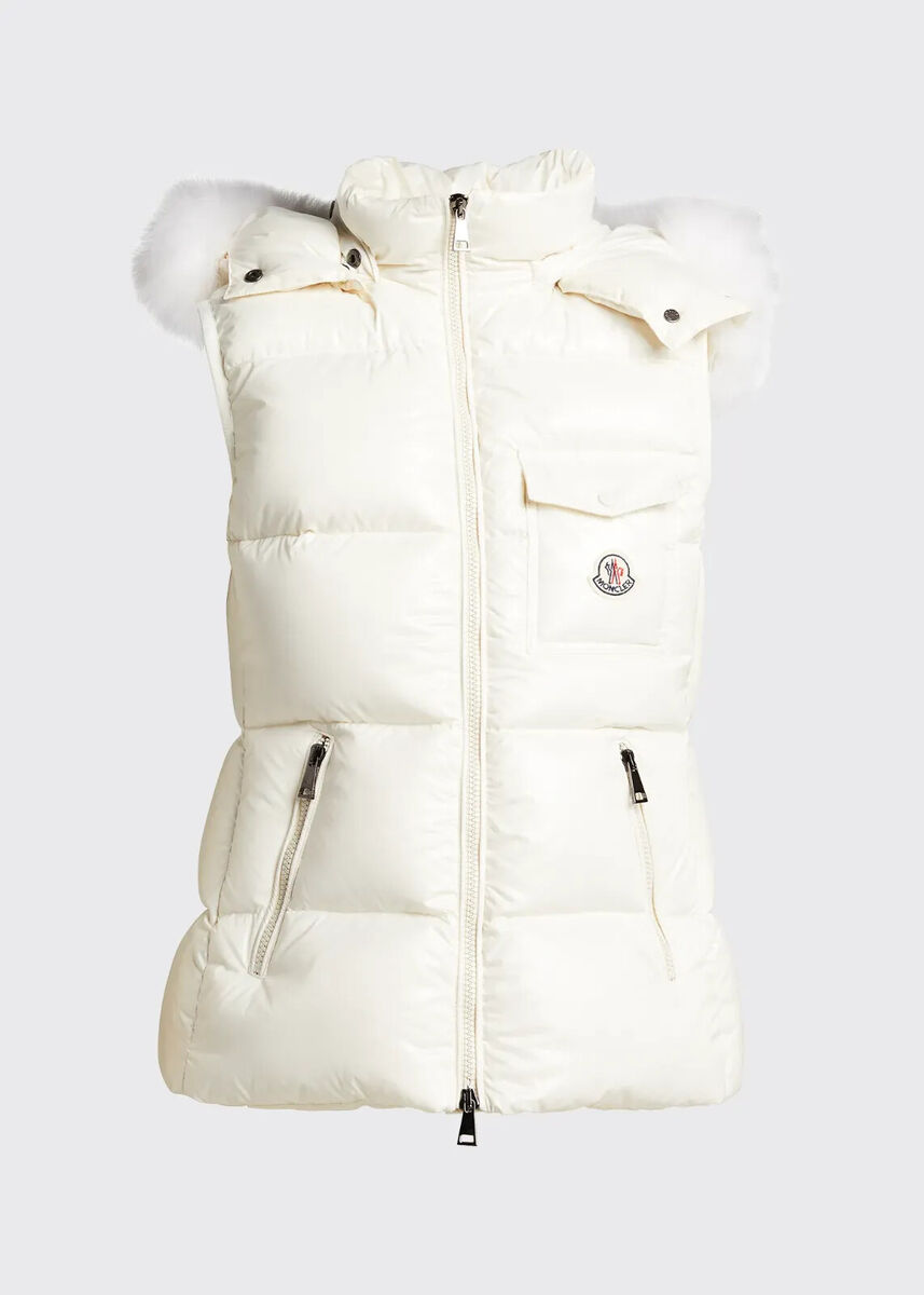 Moncler Balabio Nylon Laque Vest w/ Removable hood Vest Moncler Balabio Nylon Laque Vest w/ Removable hood Vest