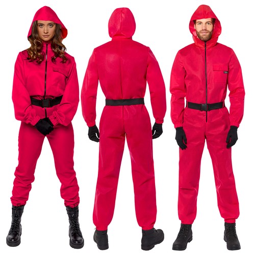 Adult Official Classic Guard Jumpsuit Fancy Dress Squid Game Costume