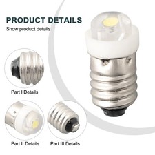 Brand New Light Bulb Flashlight Grass Metal Replacement White LED