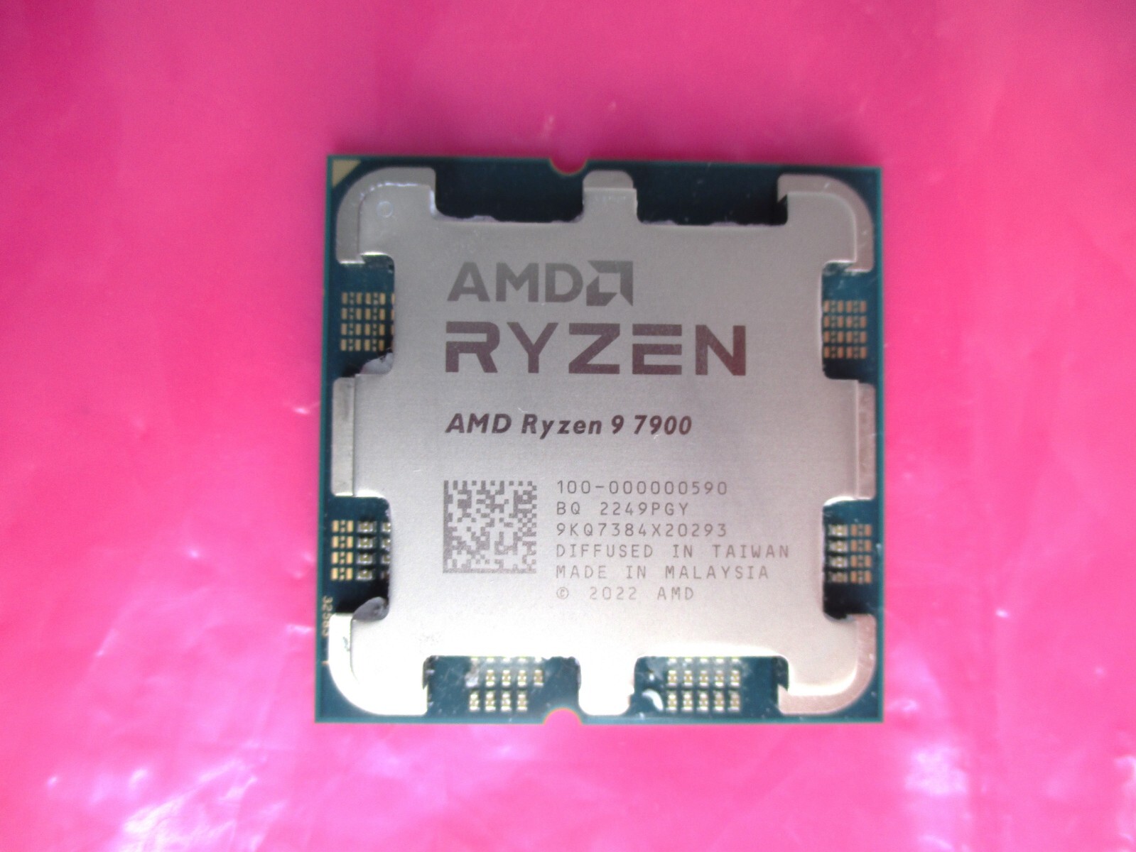 AMD Ryzen 9 7900 3.7Ghz 12-Core AM5 CPU Processor DEFECTIVE AS IS BAD