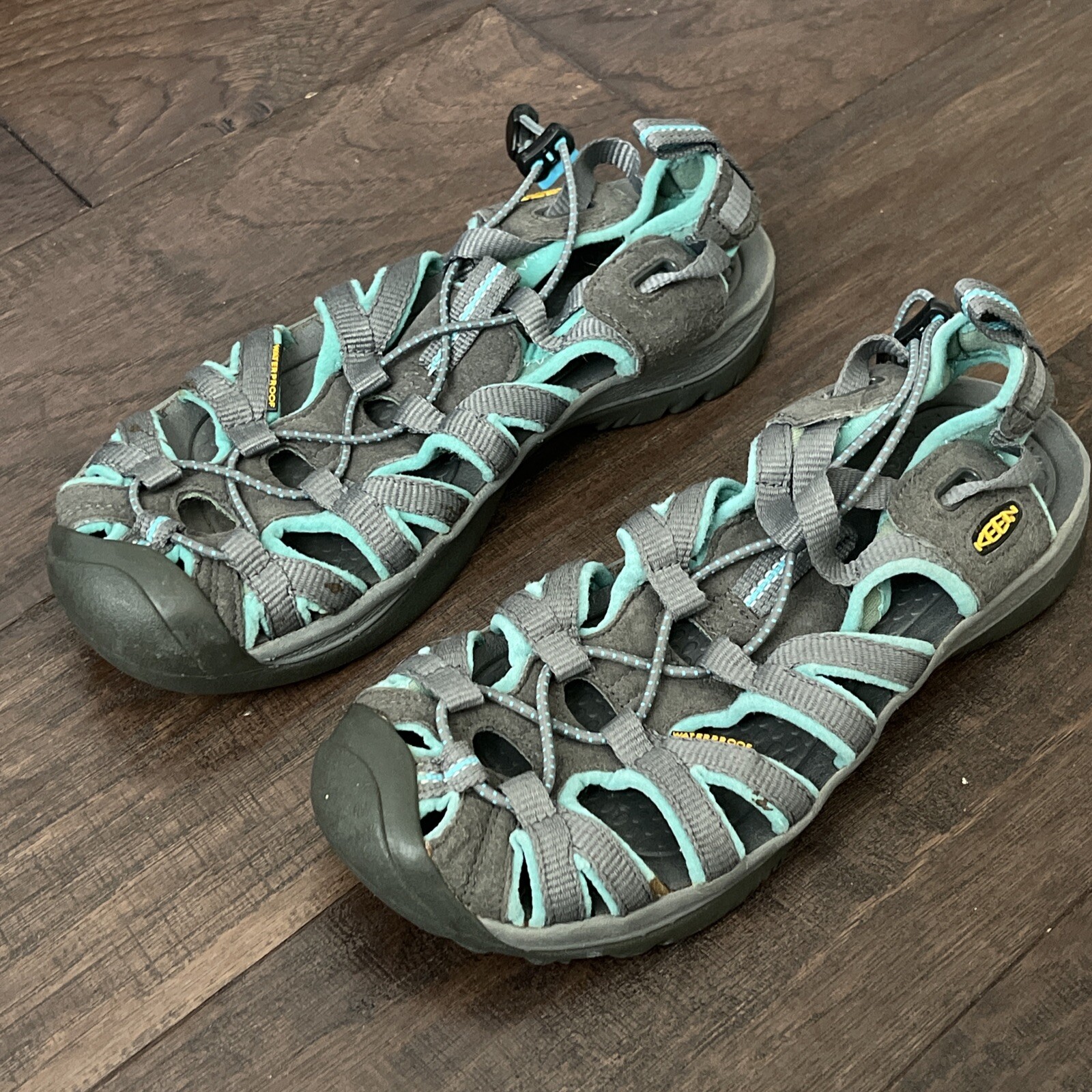 Sandali KEEN Whisper donna taglia 7 impermeabili sport escursionismo grigio acqua scarpe