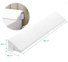 Vekkia King Size Bed Wedge Pillow Gap Filler/Headboard Pillow/Mattress Wedge ...