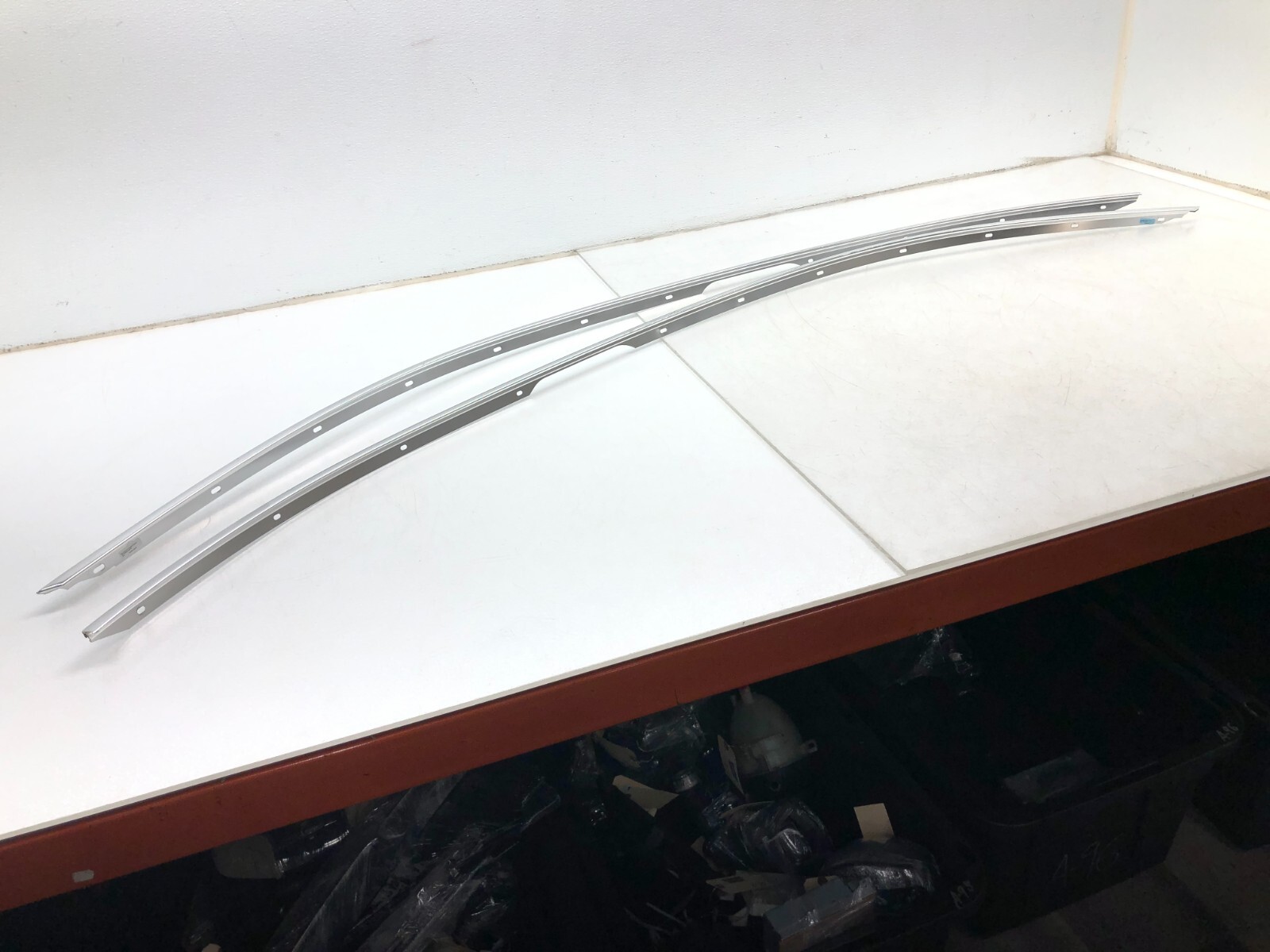 2014-2017 MASERATI GHIBLI S LEFT RIGHT ROOF WINDOW MOLDING TRIM CHROME OEM.