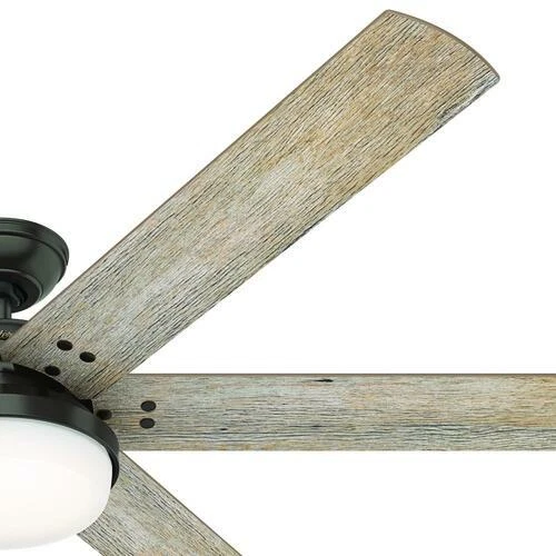 64" Noble Bronze 6 Barnwood Blade Ultra Powerful Indoor Dimmable LED Ceiling Fan - Image 3 of 4
