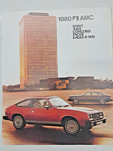 1980 AMC Spirit AMX Concord Pacer Eagle 4WD Sales Brochure Literature