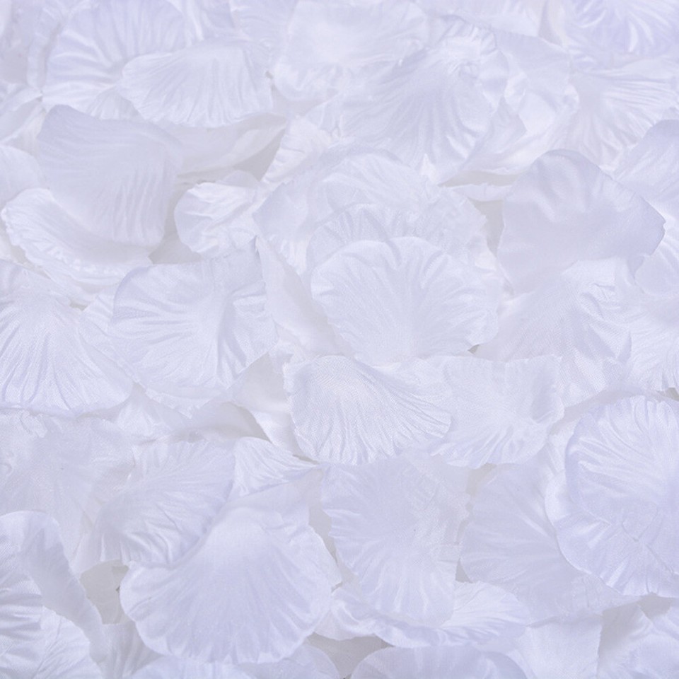 1000 Pcs Wedding Rose Petals White Rose Petals Fake Rose Petals eBay