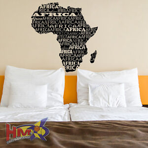 HM© Wandtattoo Afrika Kontinent bis 100 x 95cm Africa WT-0004