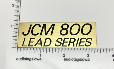 Marshall JCM 800 Logo for Amp Badge Custom Made Gold Aluminum 