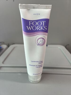 AVON FOOT WORKS LAVENDER CLAY MASK 3.4 FL OZ