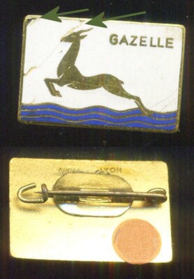 Insigne Marine - Dragueur Arcturus - Armée Française - Bon état