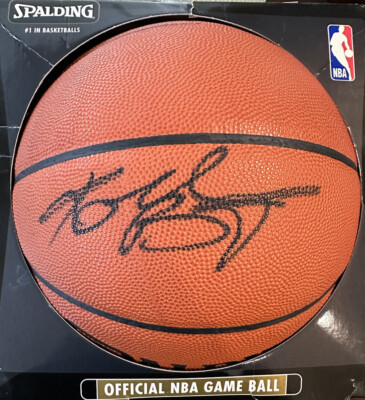 Kobe Bryant Signed Official NBA Game Basketball Full Name AUTO ITP  